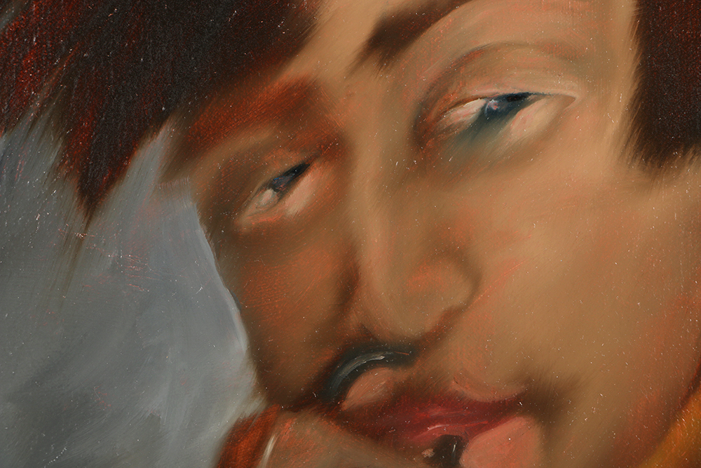 Stephen Ray Oil Painting on Canvas "Papageno, Padlocked"