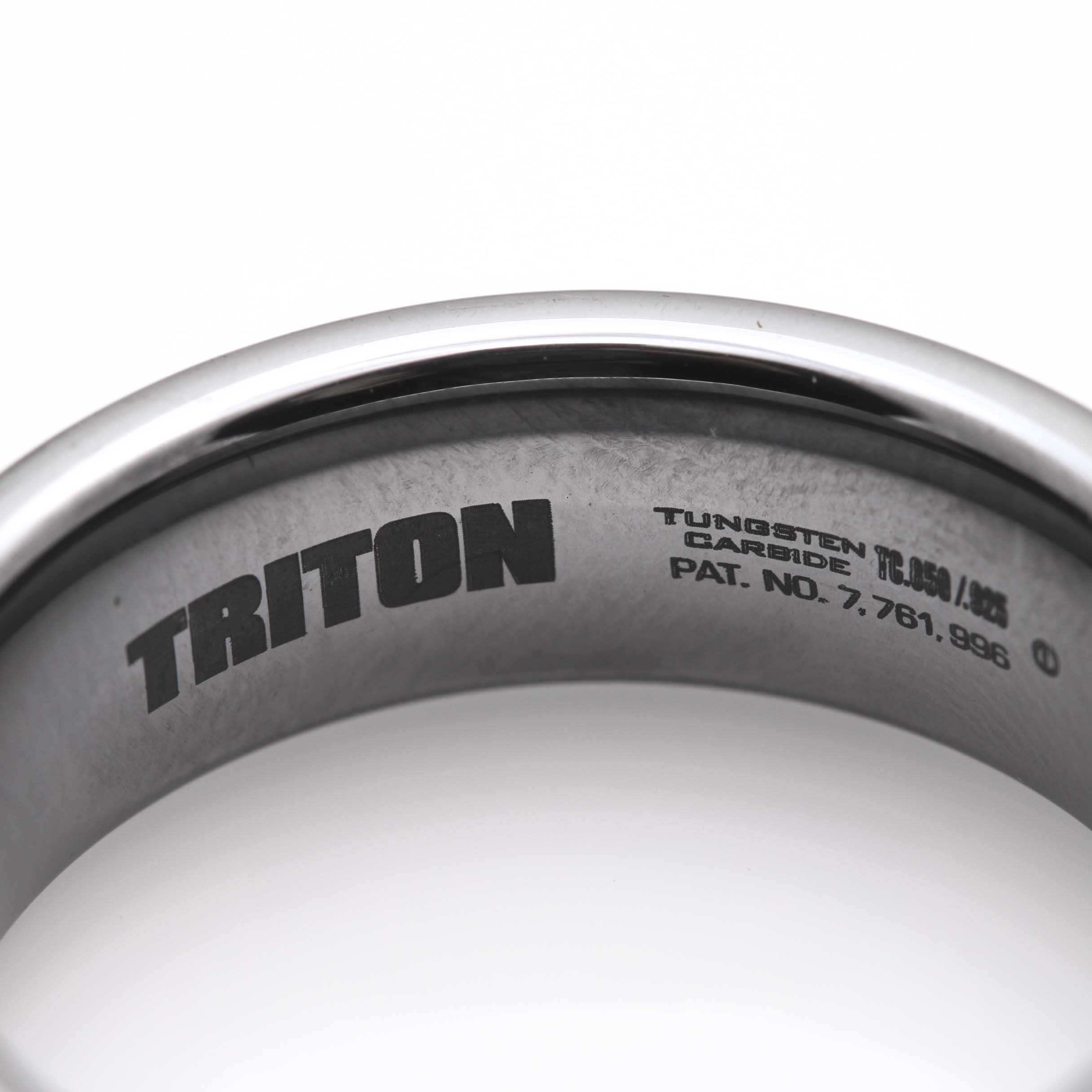 Tungsten and Sterling Silver Diamond Band