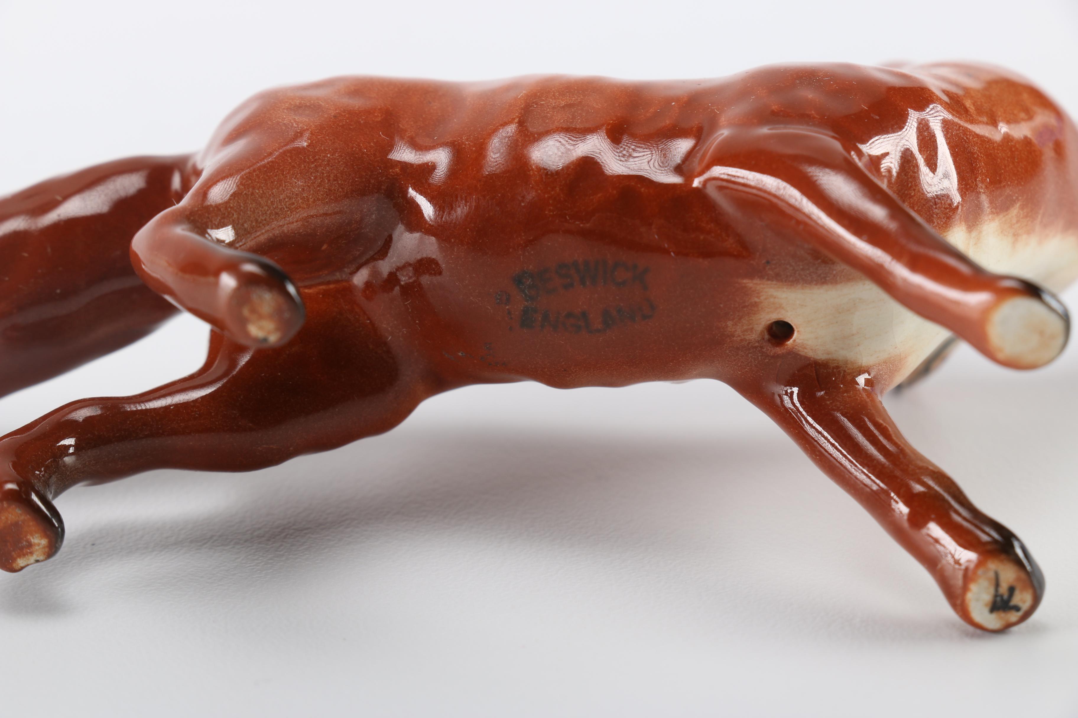 Group of Beswick Fox Hunting Figurines