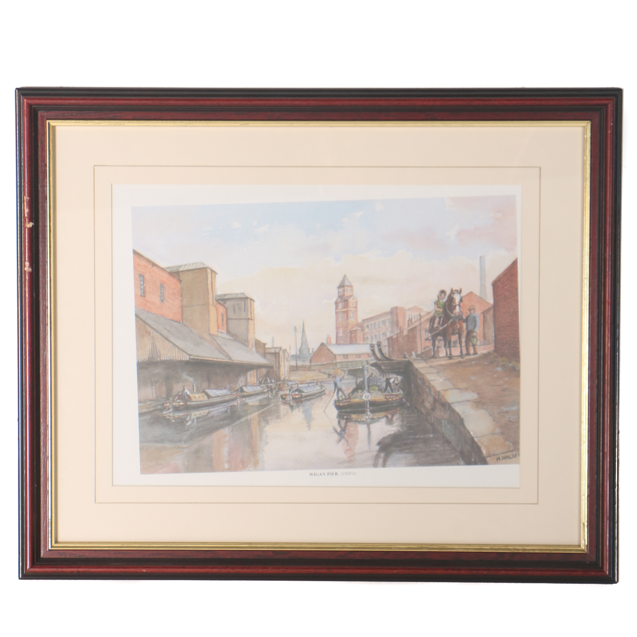 Offset Lithograph After Harry Walder "Wigan Pier"