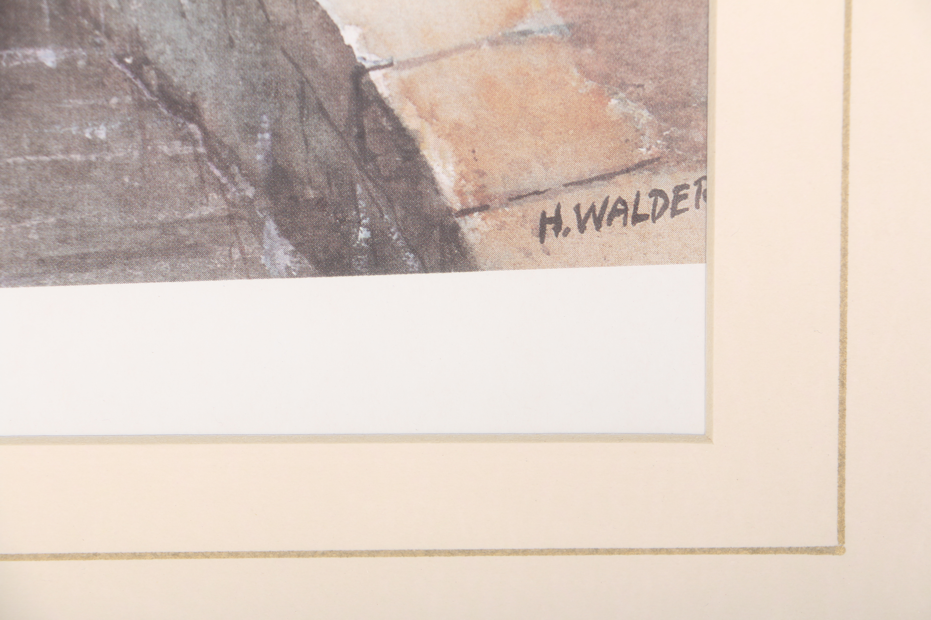 Offset Lithograph After Harry Walder "Wigan Pier"