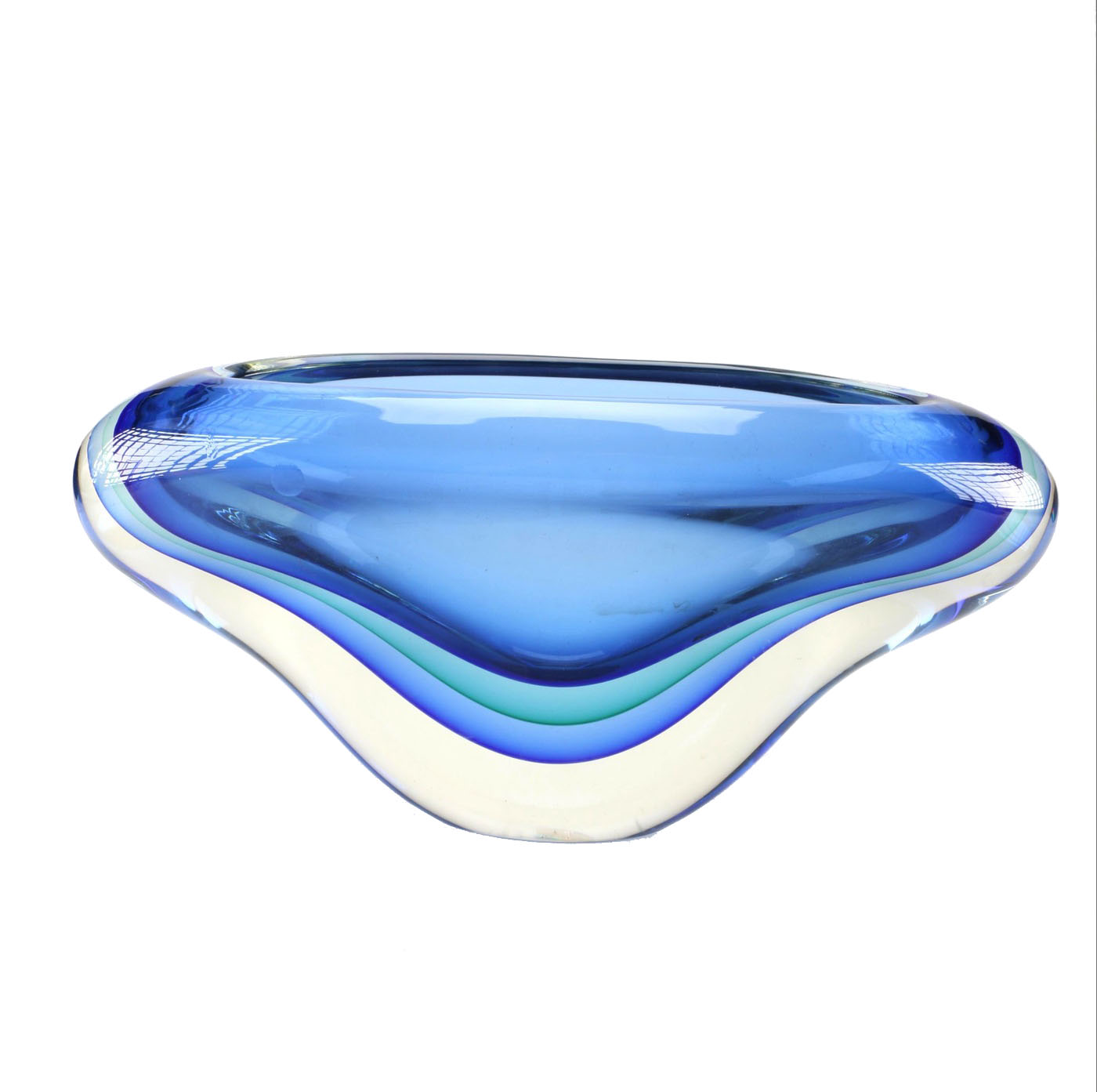 Blue Art Glass Bowl
