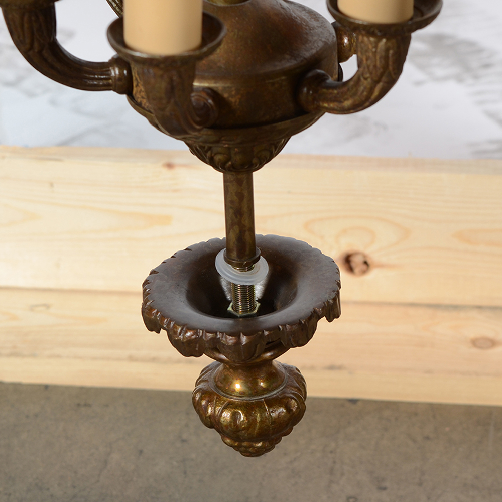 Bronze Basket Style Pendant Light