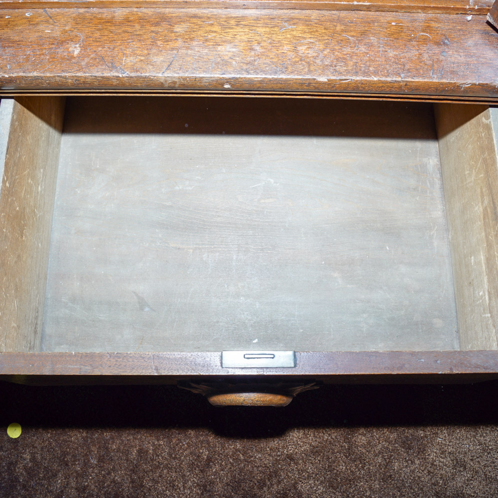 Antique Wood Display Cabinet