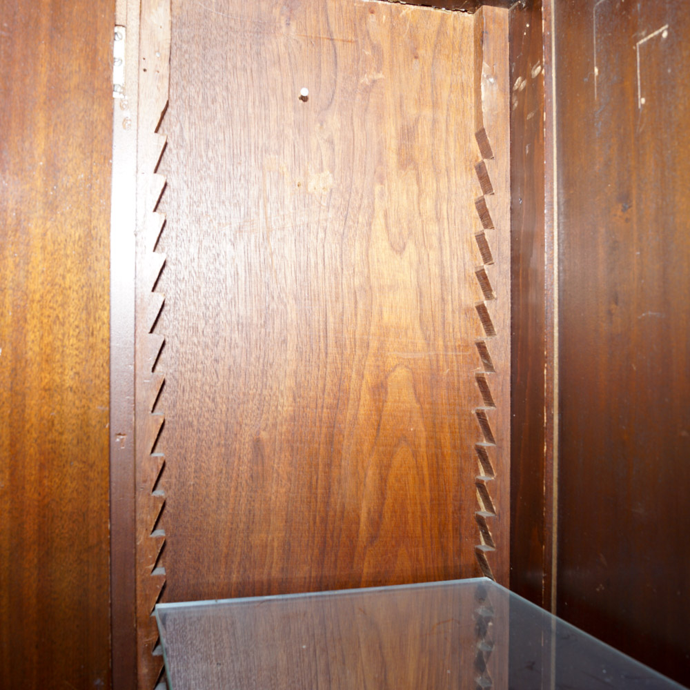 Antique Wood Display Cabinet