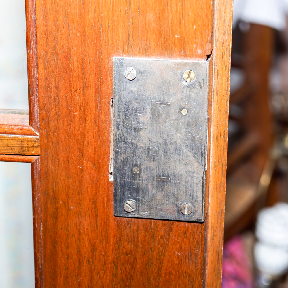 Antique Wood Display Cabinet