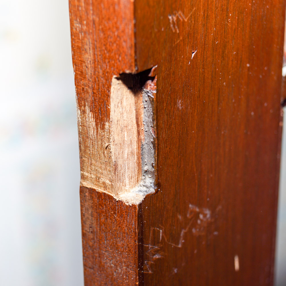 Antique Wood Display Cabinet