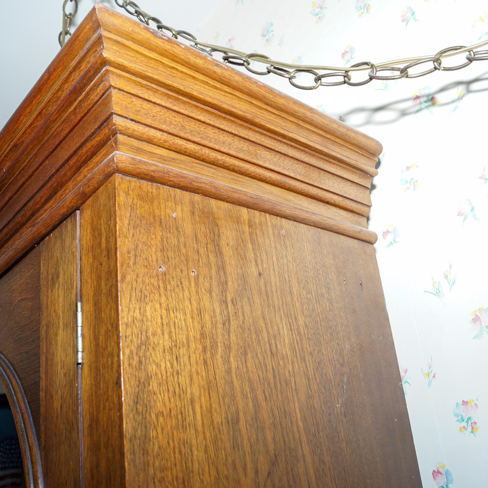 Antique Wood Display Cabinet