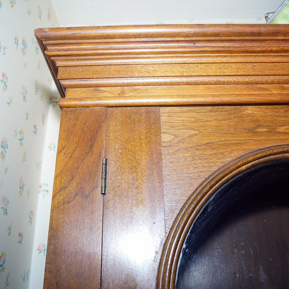 Antique Wood Display Cabinet