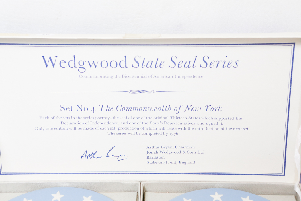 Vintage Wedgwood "State Seal Series" Plates