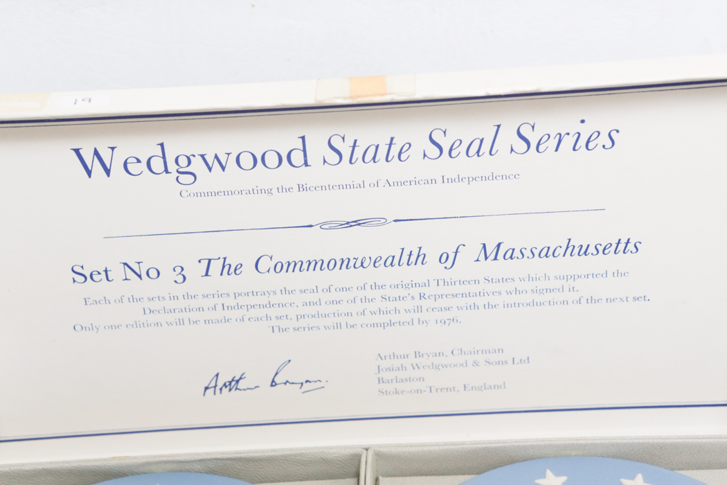 Vintage Wedgwood "State Seal Series" Plates