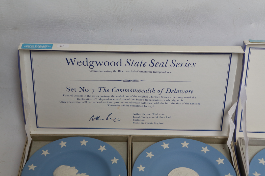 Vintage Wedgwood "State Seal Series" Plates