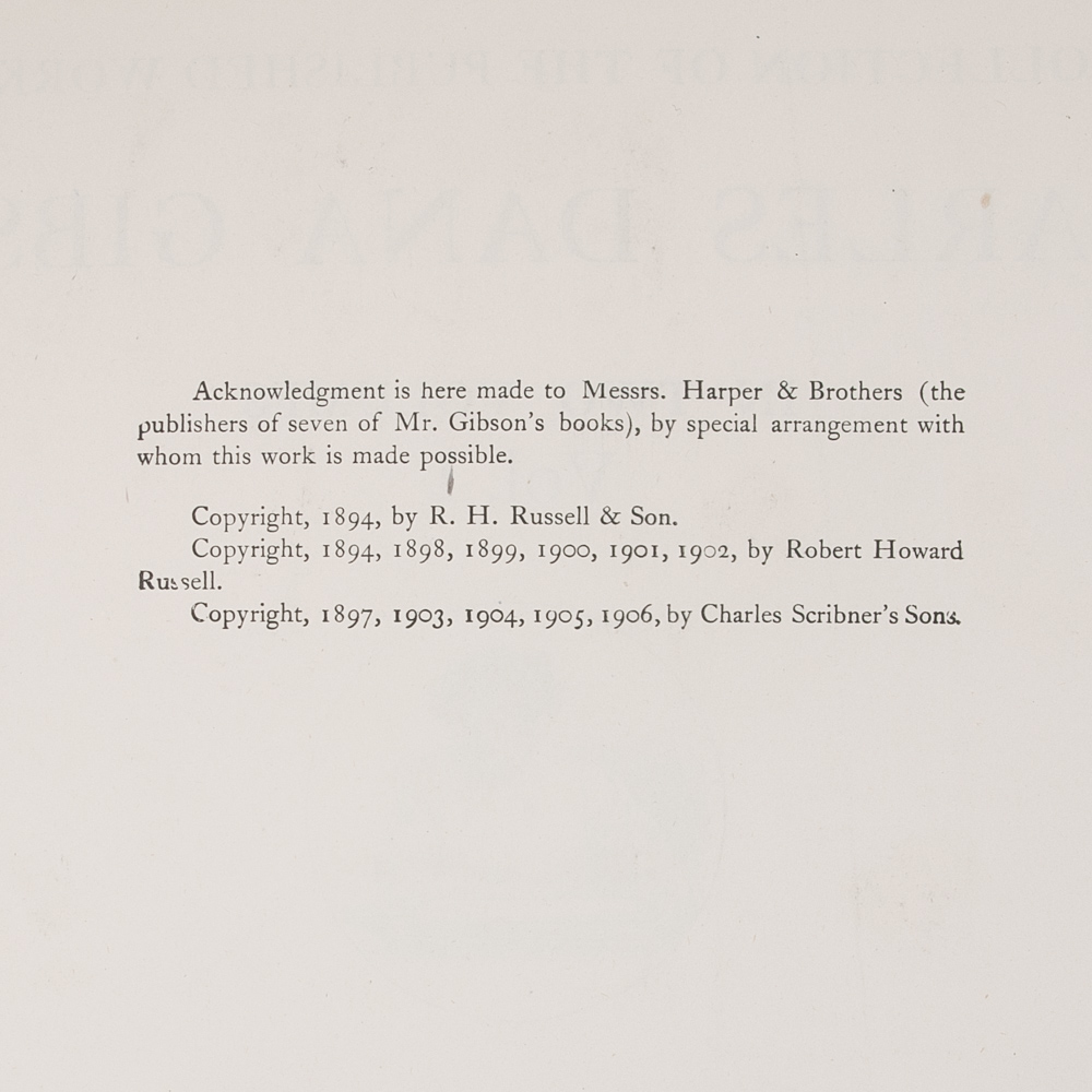 Antique Collection of Charles Dana Gibson Books