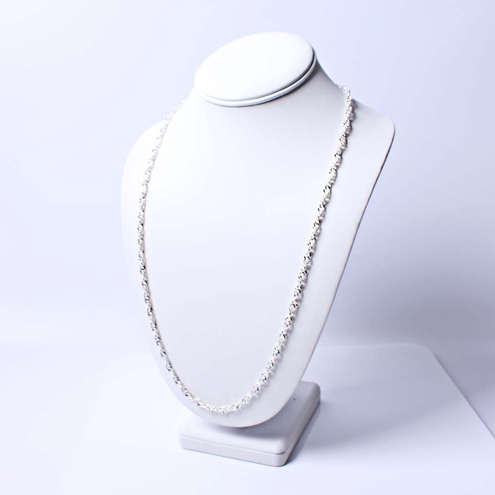 Three Sterling Silver Link Chains