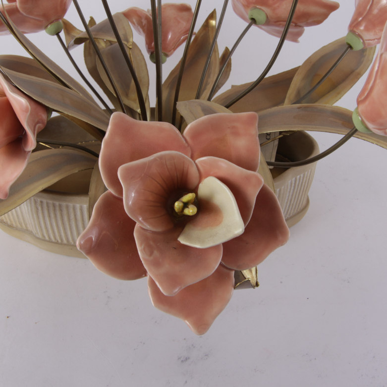 Ceramic Flower Centerpiece by Winifred Cole of California