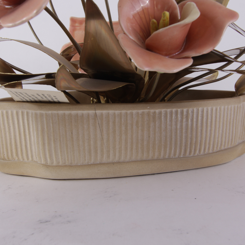 Ceramic Flower Centerpiece by Winifred Cole of California