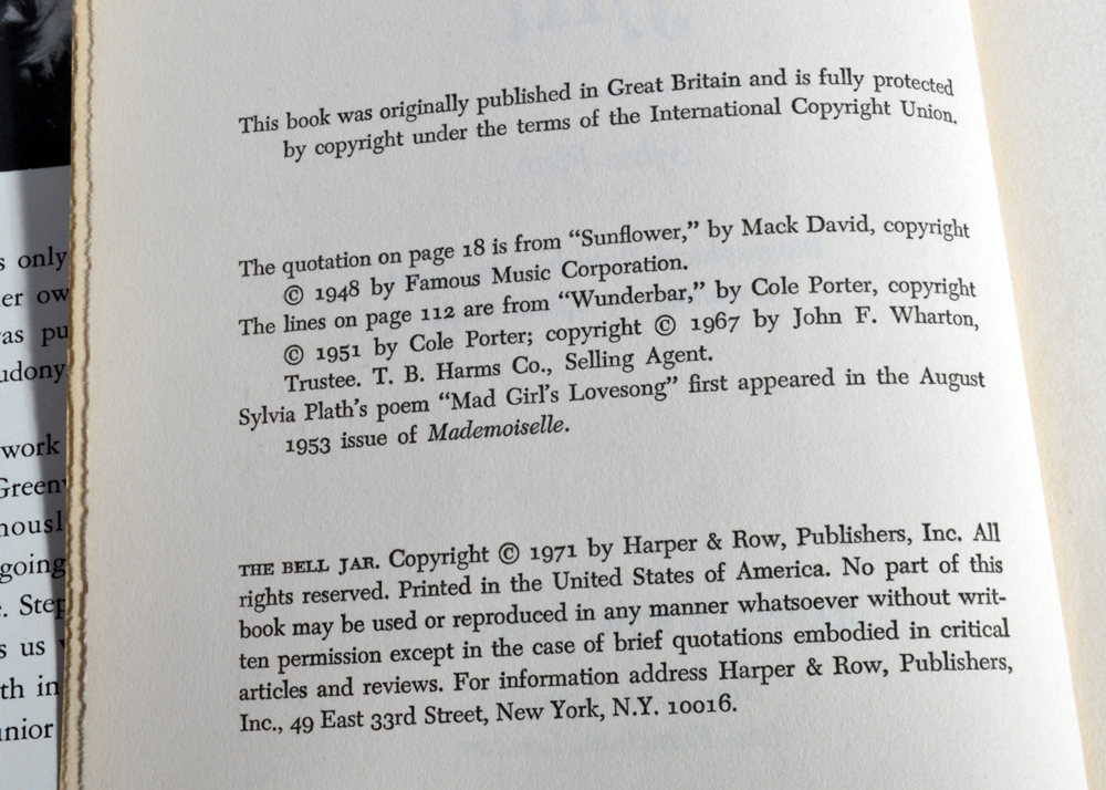 Pair of Sylvia Plath Books