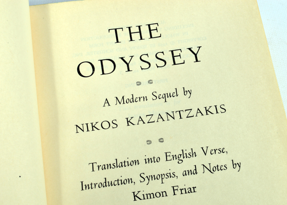 1960 First Edition "Philosophics of Theophilos Kaires" and "The Odyssey: A Modern Sequel"