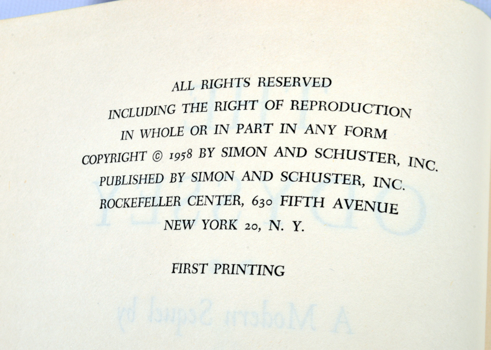 1960 First Edition "Philosophics of Theophilos Kaires" and "The Odyssey: A Modern Sequel"