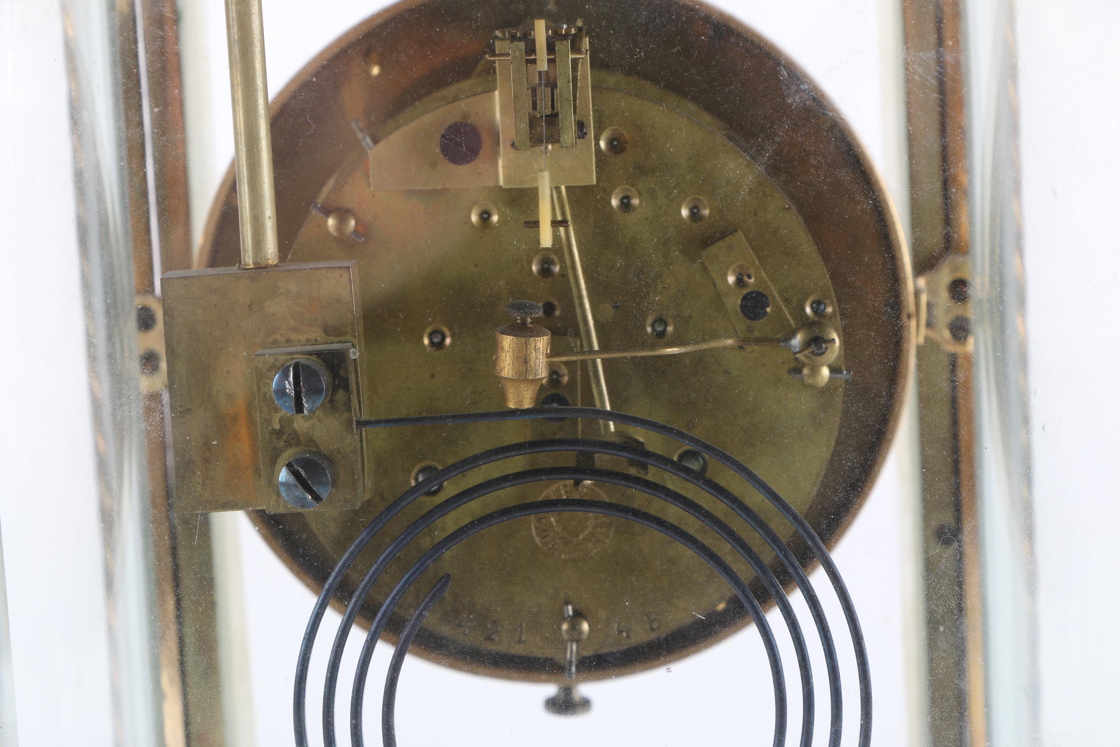 Vintage French Cloisonné Enamel and Brass Mantel Clock