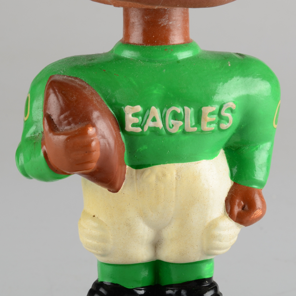 1960s Philadelphia Eagles "African American" Toes Up Bobble Head Doll