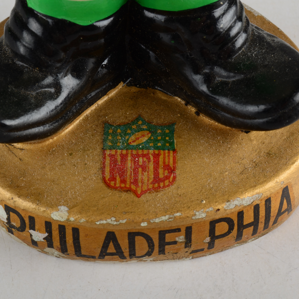 1960s Philadelphia Eagles "African American" Toes Up Bobble Head Doll