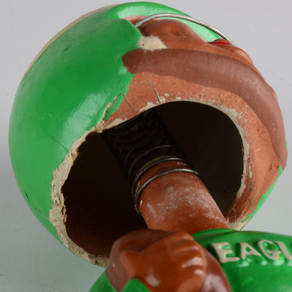 1960s Philadelphia Eagles "African American" Toes Up Bobble Head Doll