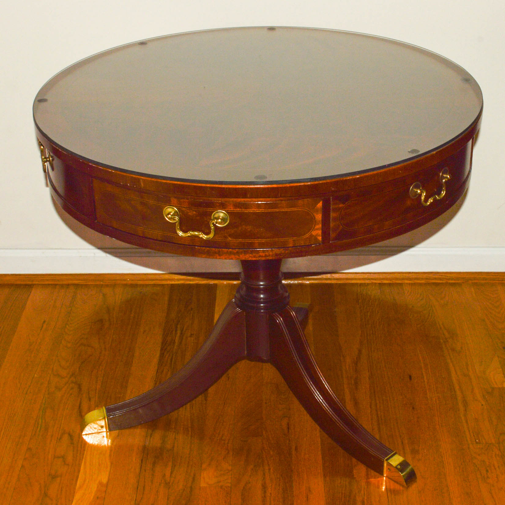 Baker Furniture Duncan Phyfe Style Drum Table