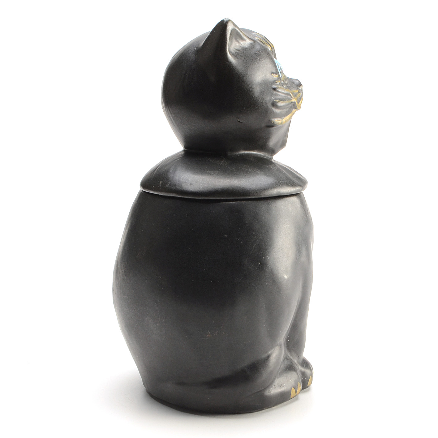 Vintage McCoy Pottery "Coalby" Black Cat Cookie Jar #207