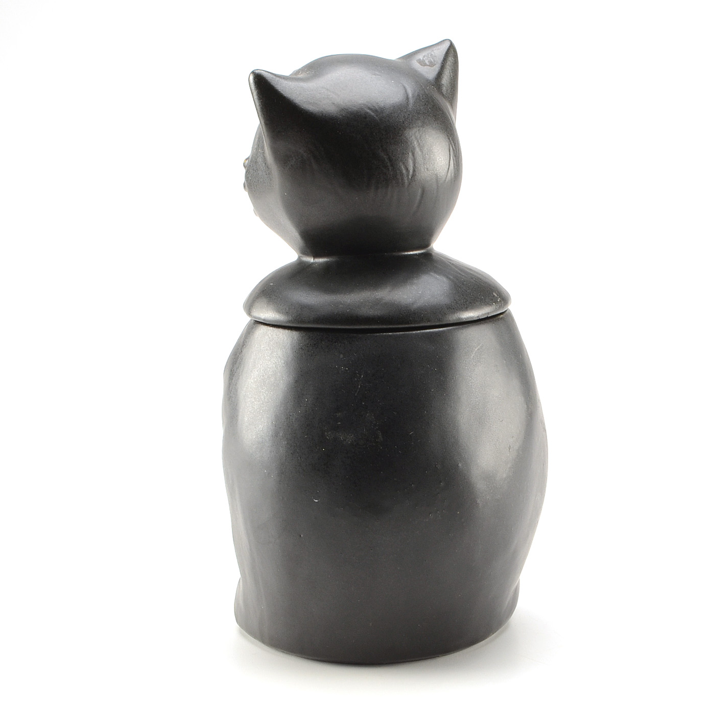 Vintage McCoy Pottery "Coalby" Black Cat Cookie Jar #207