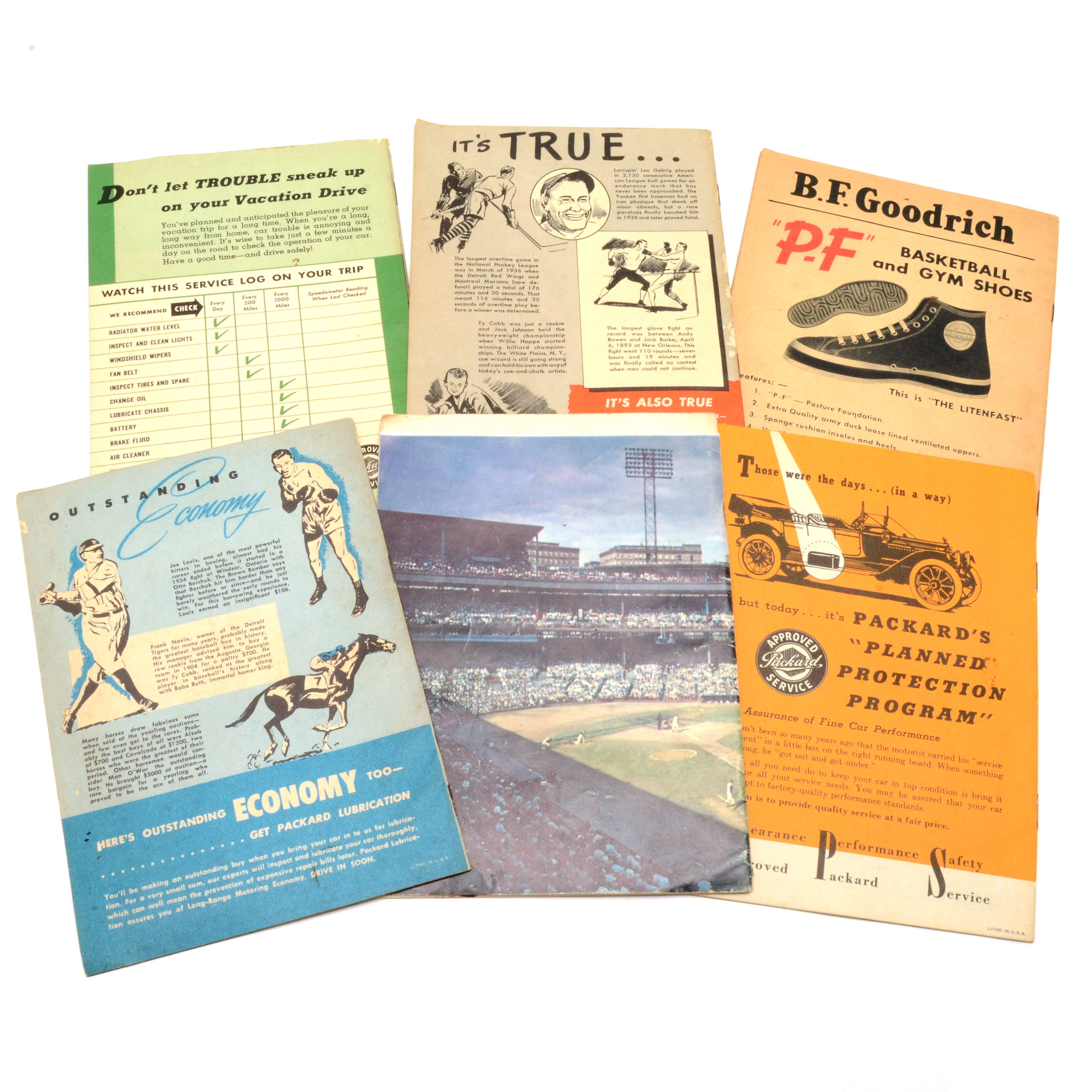 Vintage Sports Booklets