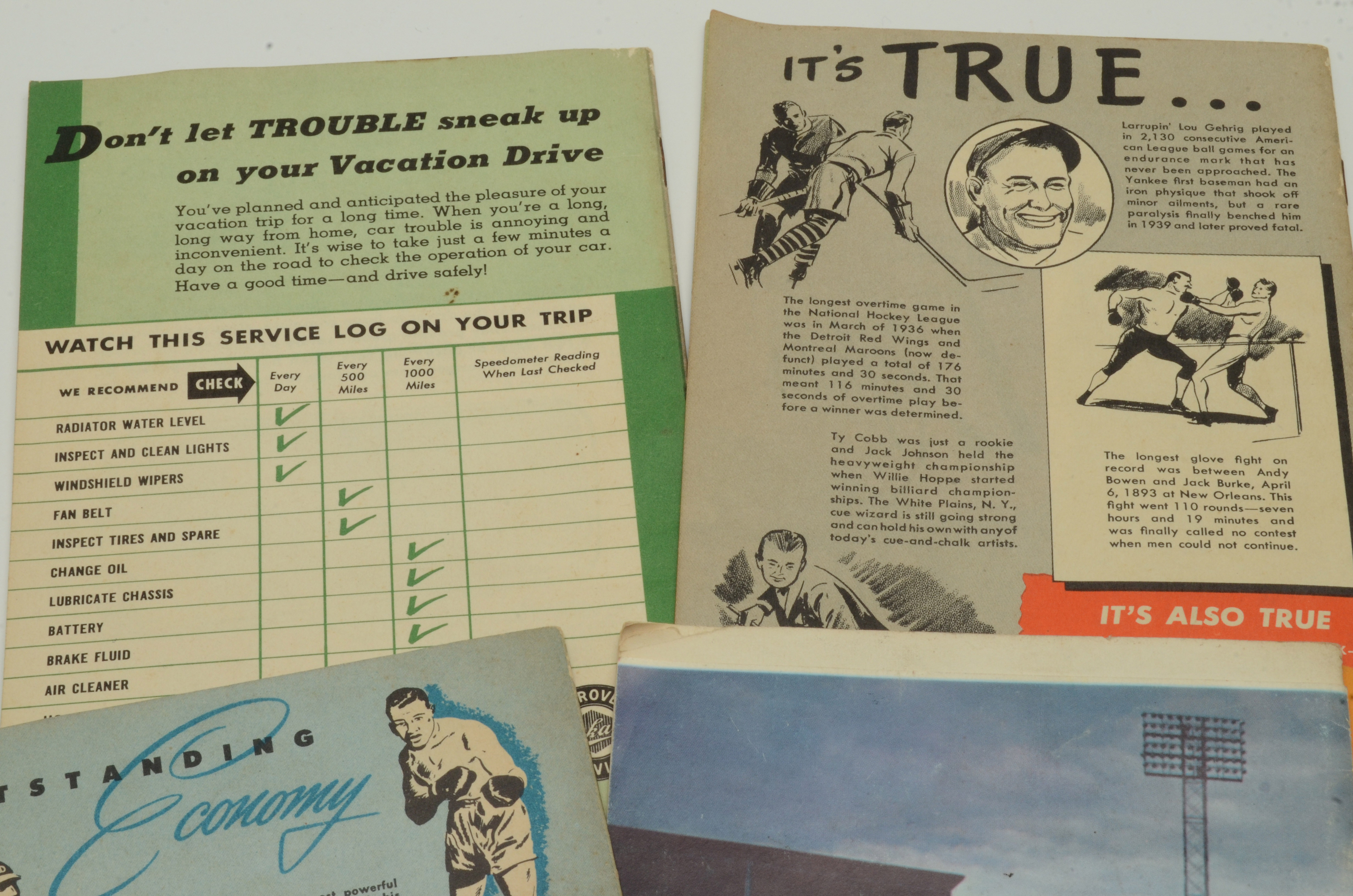 Vintage Sports Booklets