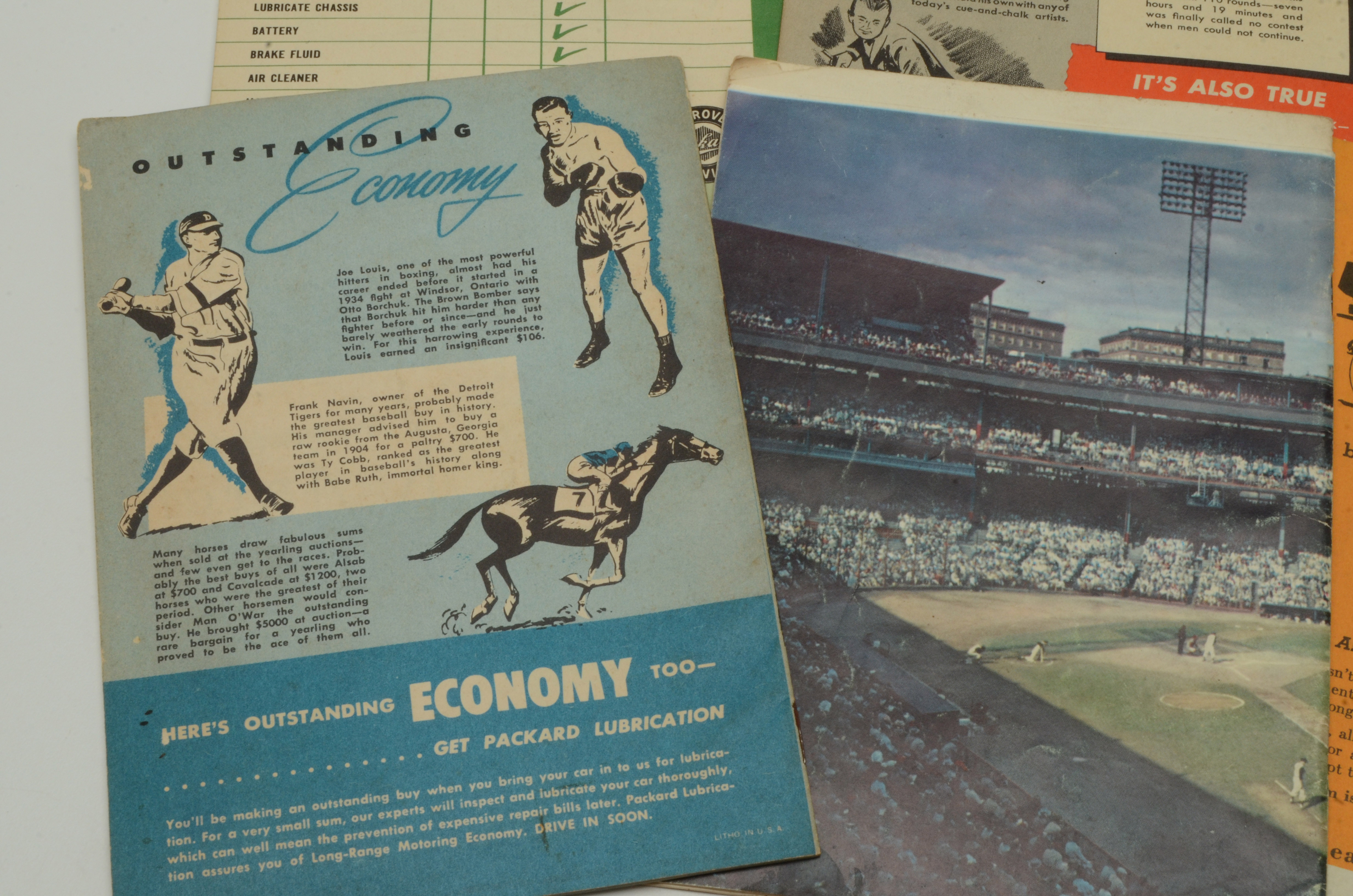 Vintage Sports Booklets