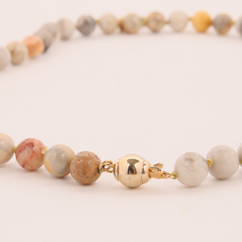 Natural Stone Beaded Necklace