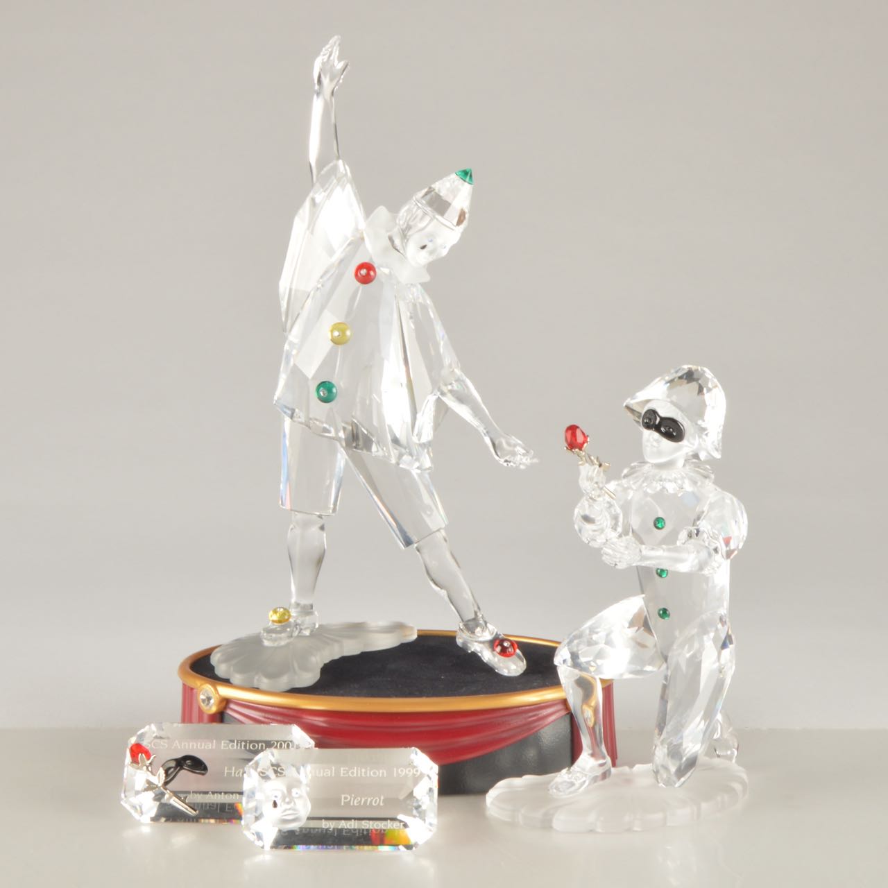 Swarovski Crystal Annual Editions "Pierrot" and "Harlequin"