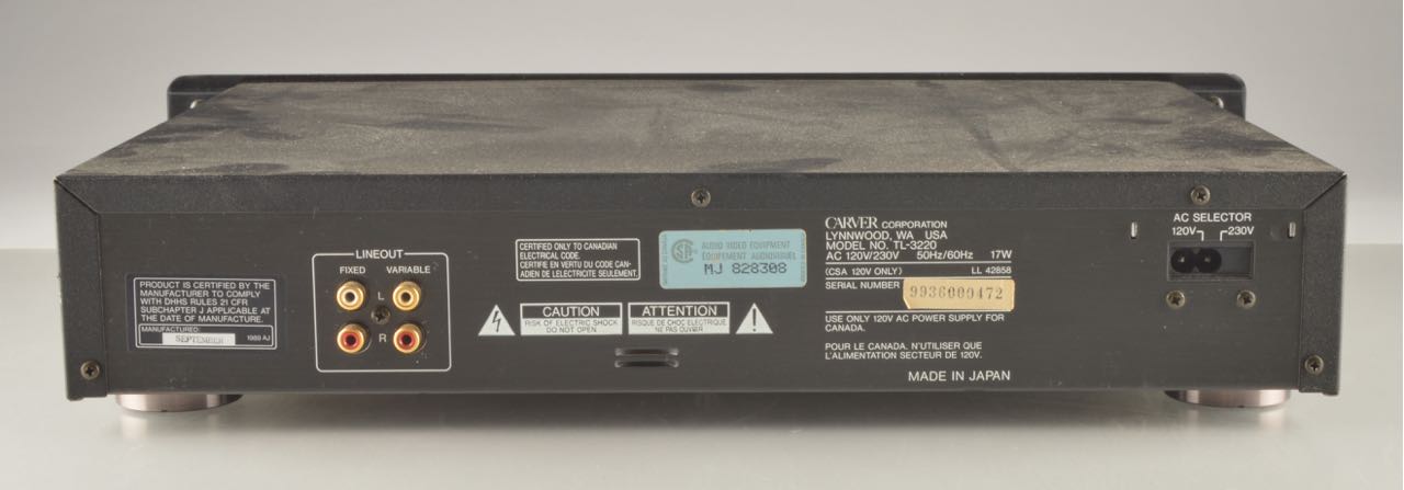 Carver Cathedral Amplifier and CD Player