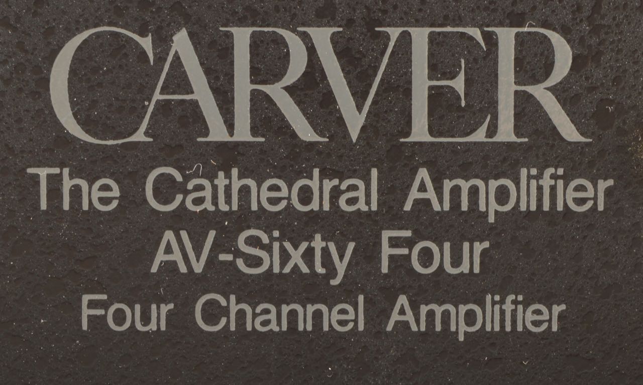 Carver Cathedral Amplifier and CD Player