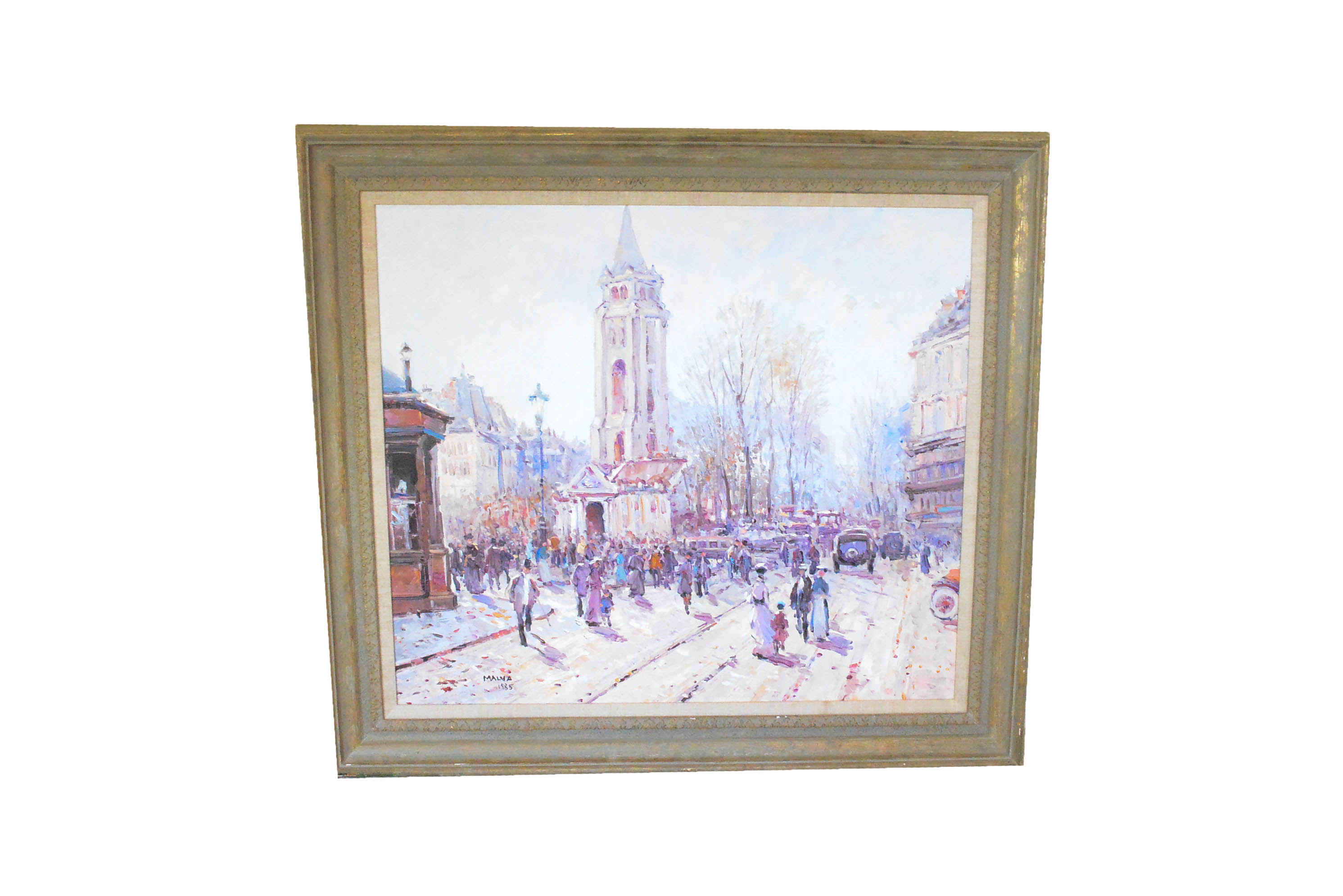 Framed Original Oil Painting by George Malva