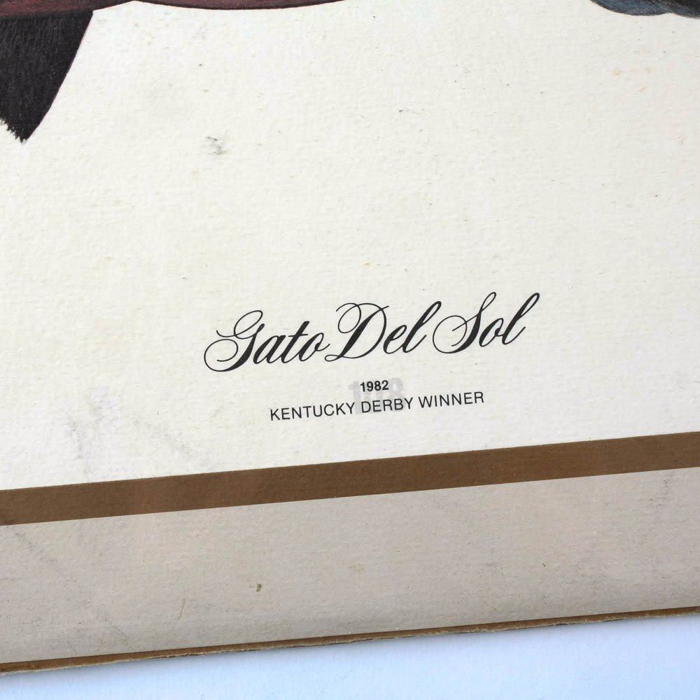 After Keith Freeman Offset Lithograph Kentucky Derby Winners