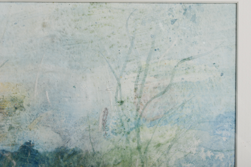 Jane Cook Watercolor Collage "Sea Garden"