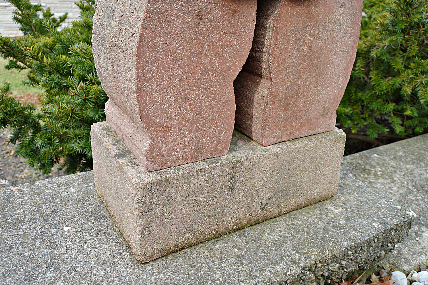 Stuart Fink Cubist Concrete Sculpture of an Elephant