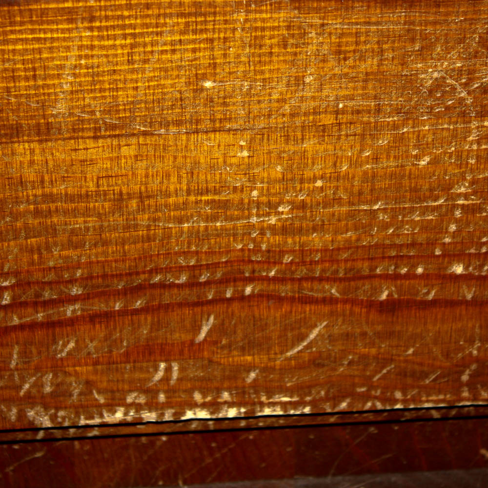 Wood Front Door with Leaded Glass