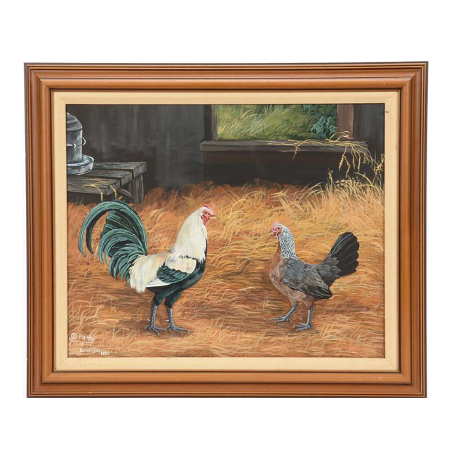 Richard Bills Original Acrylic Painting on Canvas