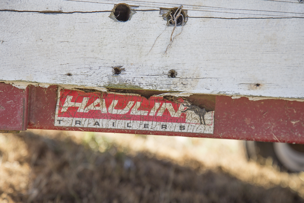 Utility Trailer with Wood Sides