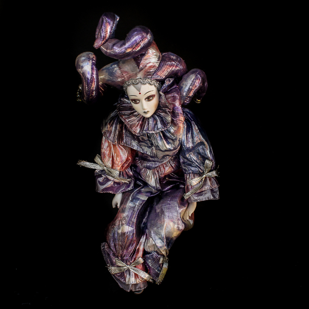 Porcelain Harlequin Doll
