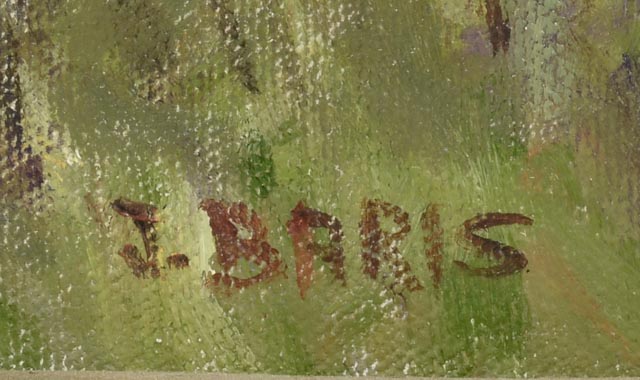 Joseph Baris Original Signed Impressionistic Oil Landscape "Manarola: Cinque Terre, Italy"