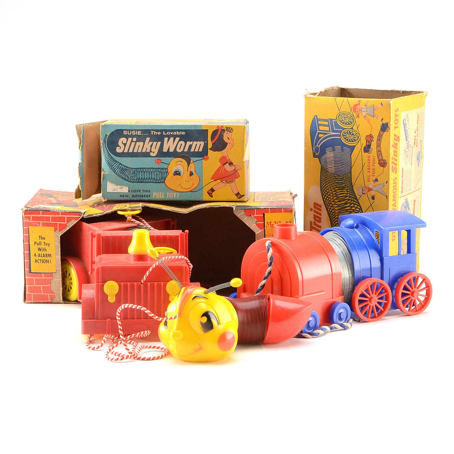 Vintage Slinky Pull Toys