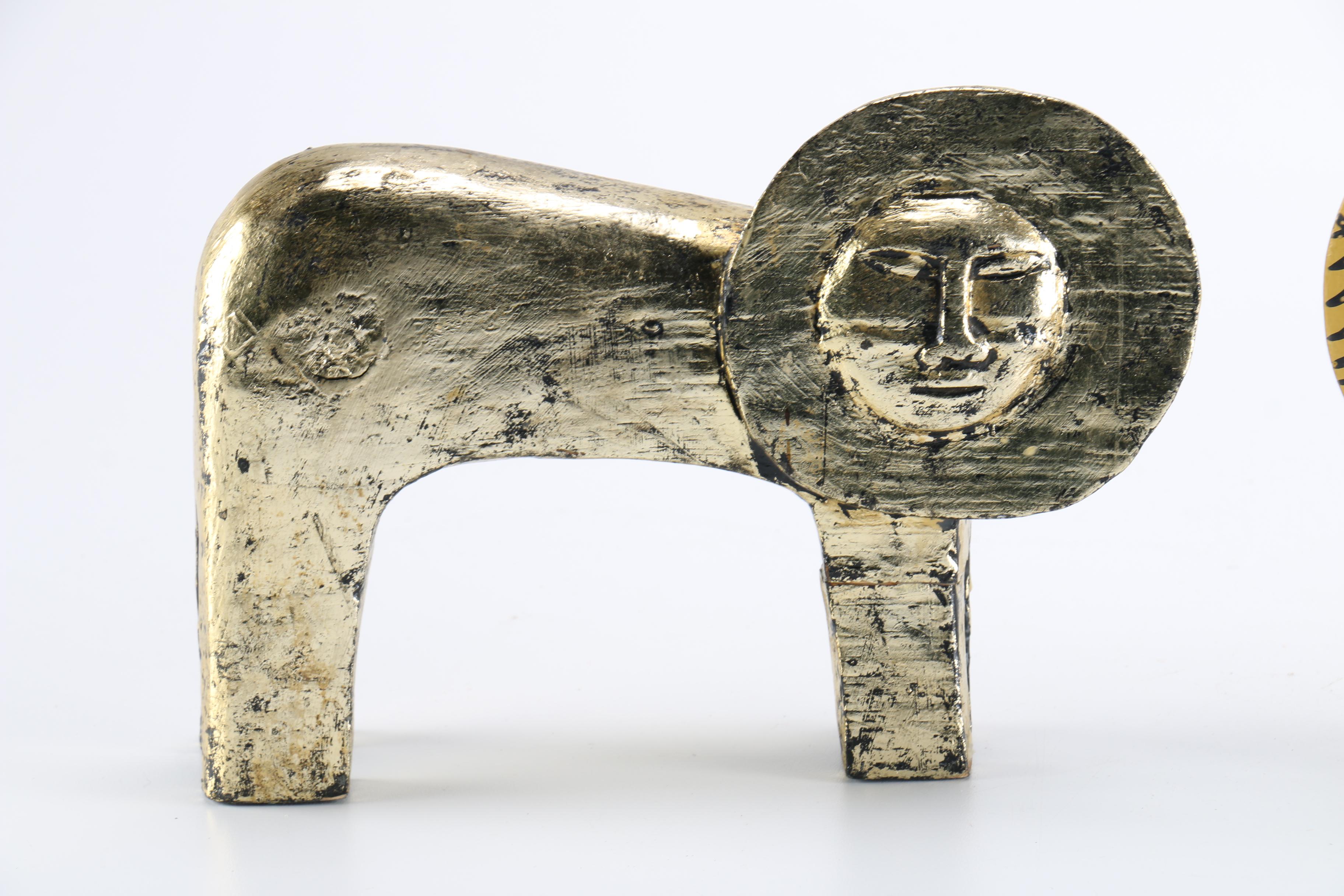 Wooden Lion Sculptures