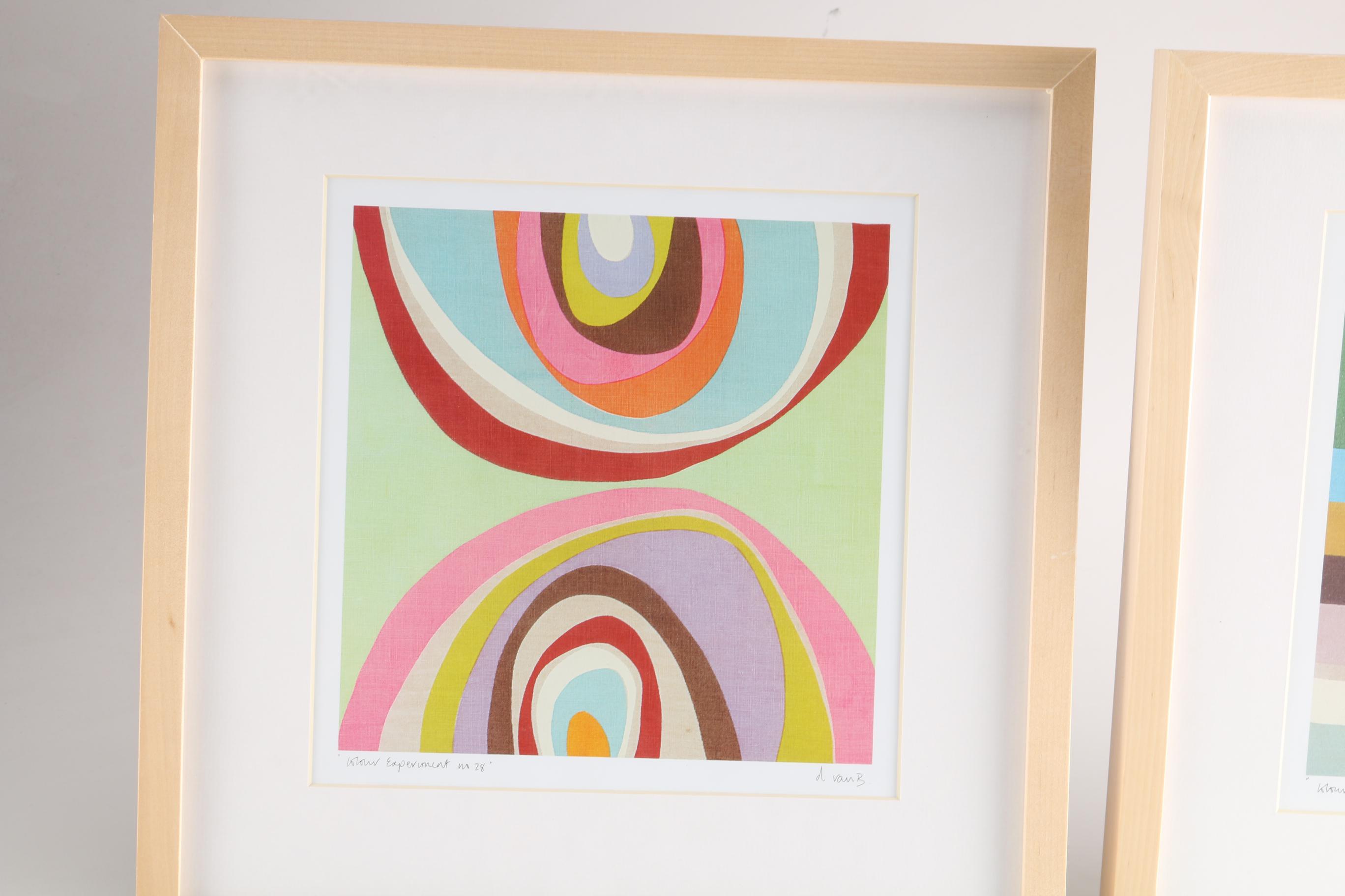 Offset Lithographs "Colour Experiment No 28" and "Colour Pattern No 4"