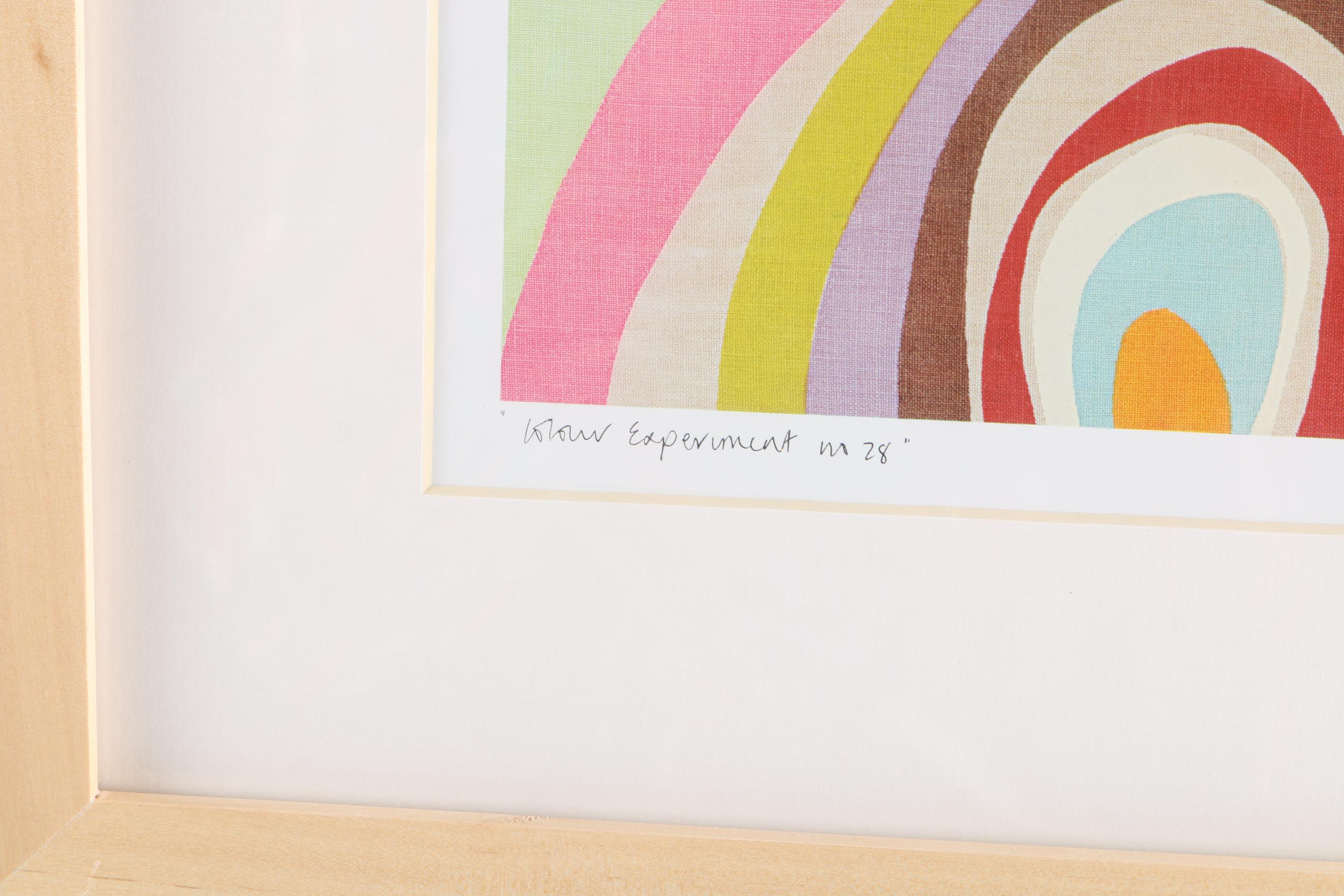Offset Lithographs "Colour Experiment No 28" and "Colour Pattern No 4"